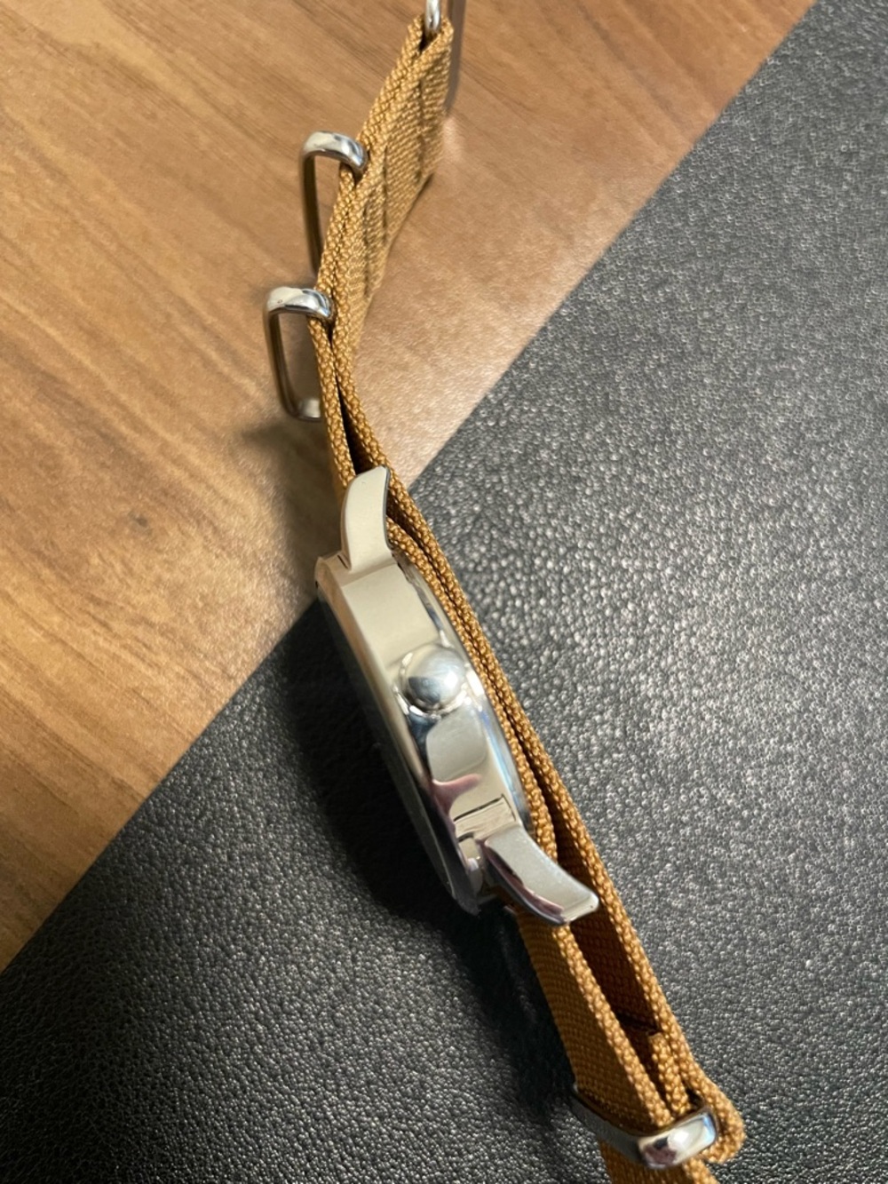 Timex Easy Reader Watch with Tan Nylon Strap - Picture 9 of 9